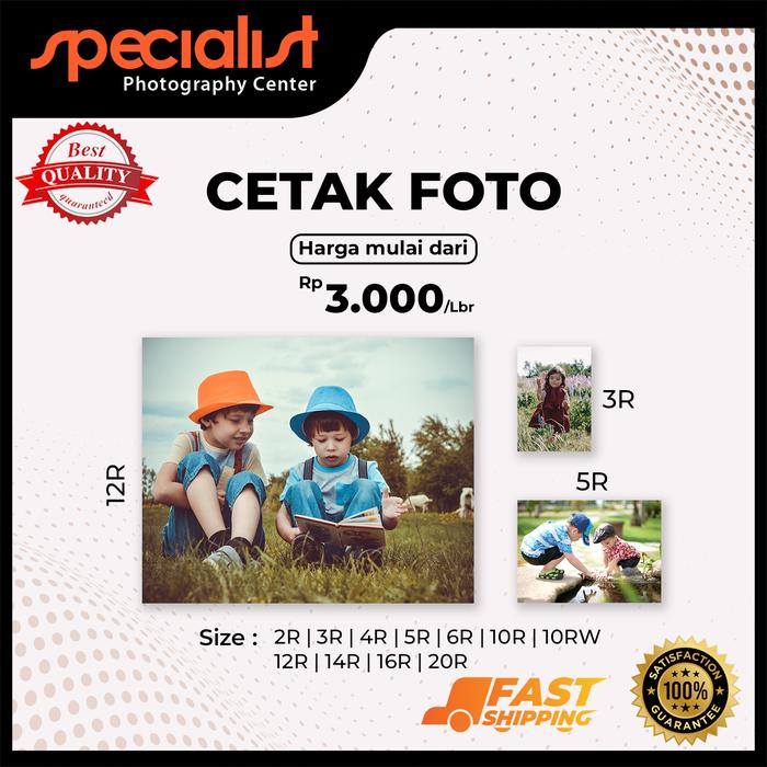 Gambar Cetak Foto 2R / 3R / 4R / 5R / 6R / 10R / 10RW / 12R / 14R / 16R / 20R - 2R dari Specialist Photography Center undefined Tokopedia
