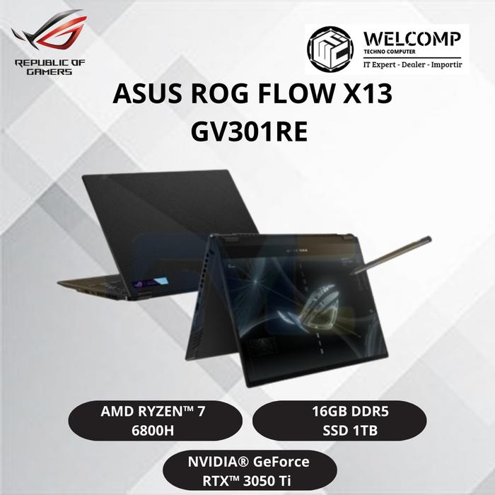 Asus Rog Flow X13 Amd X13 Ryzen Rog Flow X13 Ryzen ASUS ROG FLOW X13- AMD RYZEN 7,6000 Series, 1TB SSD,16GB
