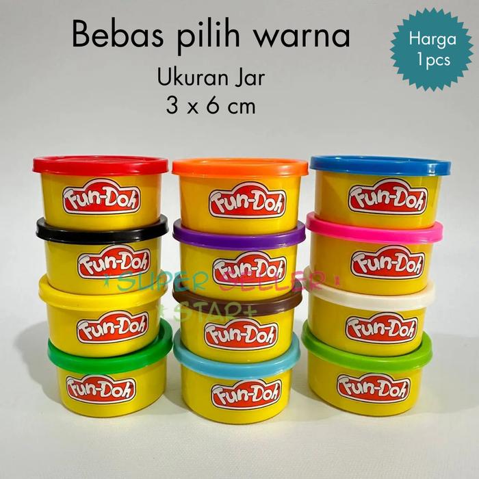 Mainan Edukasi Lilin Fun Doh Rainbow Party Cetakan (Bebas pilih warna)  Pink