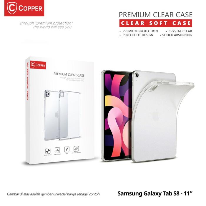 Gambar Samsung Tab S8/S9 - Plus/Ultra - Copper Softcase Bening / Clear Case - S8 - 11", CASE ONLY dari Copper.Medan undefined Tokopedia