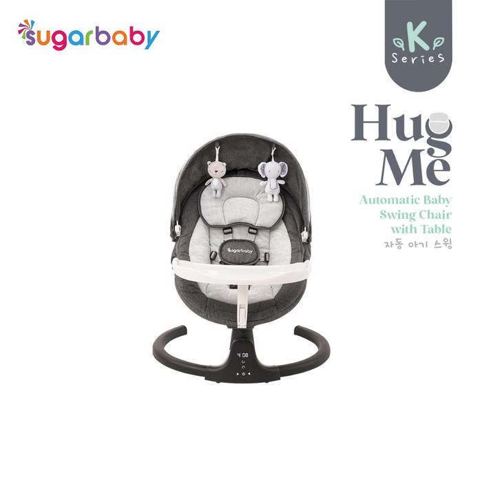 Gambar SUGARBABY HUG ME AUTOMATIC BABY SWING CHAIR WITH TABLE K-SERIES - KSRS CHAIR BLCK dari LoveLive Shop undefined Tokopedia