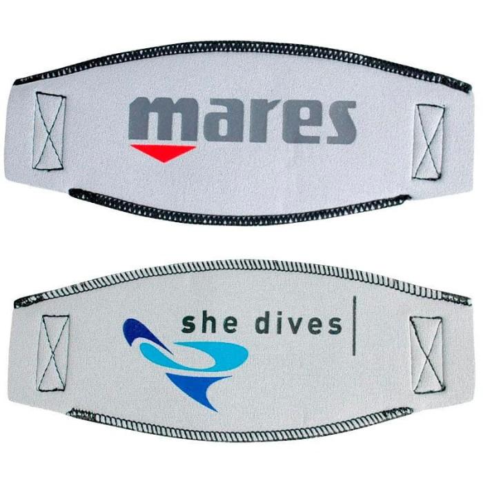 Gambar Mask Strap Cover Mares Trilastic She Dives Pelindung Tali Masker Selam - Black dari Alat selam Official undefined 5 Tokopedia