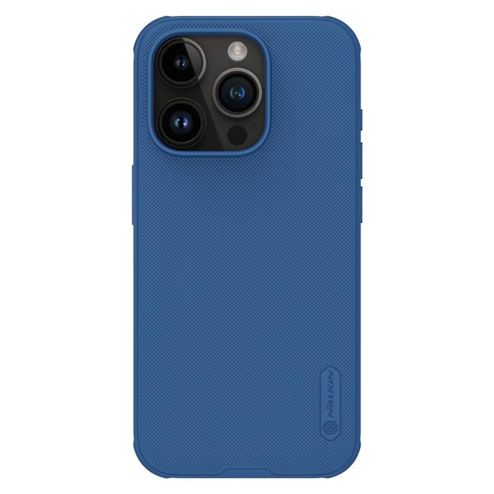 Gambar Case iPhone 15 Pro/Max/Plus Nillkin Frosted Pro MagSafe Hybrid Casing - Blue, iPhone 15 Pro dari Nillkin Official undefined Tokopedia