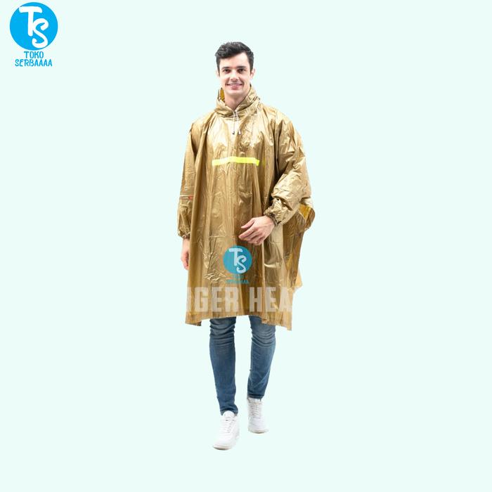 Gambar Jas Hujan Mantel Raincoat Ponco Lengan Millenium Unisex Tiger Head - GOLD dari TOKO SERBAMAKMUR undefined Tokopedia
