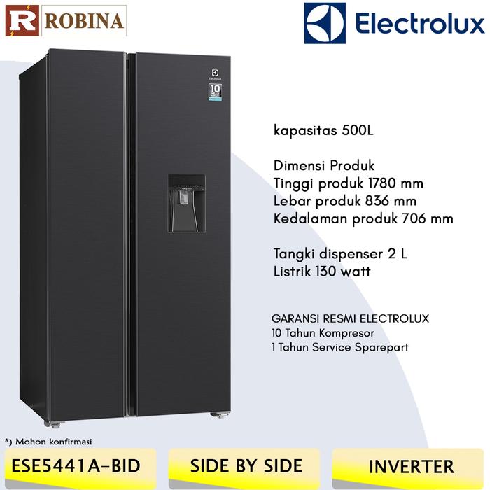 Gambar ELECTROLUX KULKAS SIDE BY SIDE 500L INVERTER ESE5441A-BID dari Robina Elektronik PT.SASS undefined Tokopedia