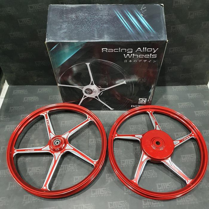Gambar Velg Velek Racing CNC 511 P5 R17 Yamaha Mio - Merah dari Cemerlang6Brothers undefined Tokopedia