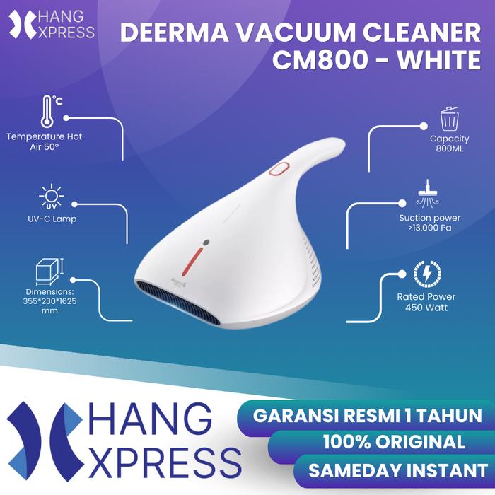Gambar Deerma CM800 / CM818 / EX919 UV-C Vacuum Cleaner Penyedot Tungau Kasur - CM800 White dari HANG XPRESS undefined Tokopedia