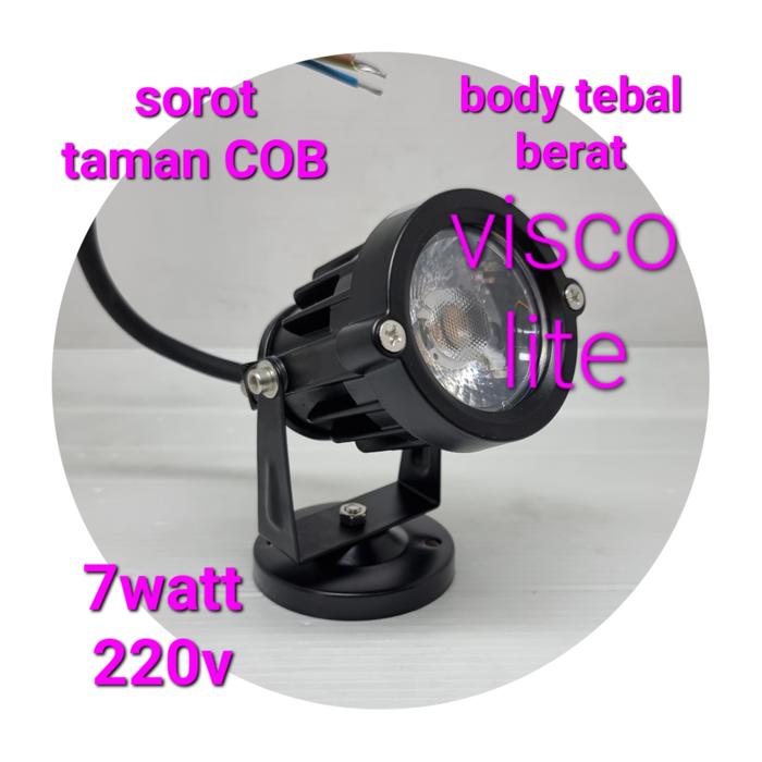 Gambar spot light taman cob outdoor 7watt 7 w sorot spotlight garden 7 watt - body besi 7w dari visco lite undefined Tokopedia