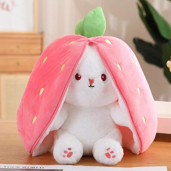 Gambar Mainan Boneka Kelinci Bunny Strawberry 30CM Kualitas Import Terbaru - STRAWBERRY dari AUTHENTIC Official Shop undefined Tokopedia