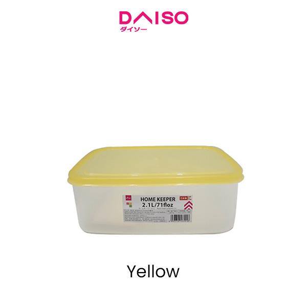 Gambar Daiso Plastic food container 2.1L - Kuning dari Daiso Japan Official Store undefined Tokopedia