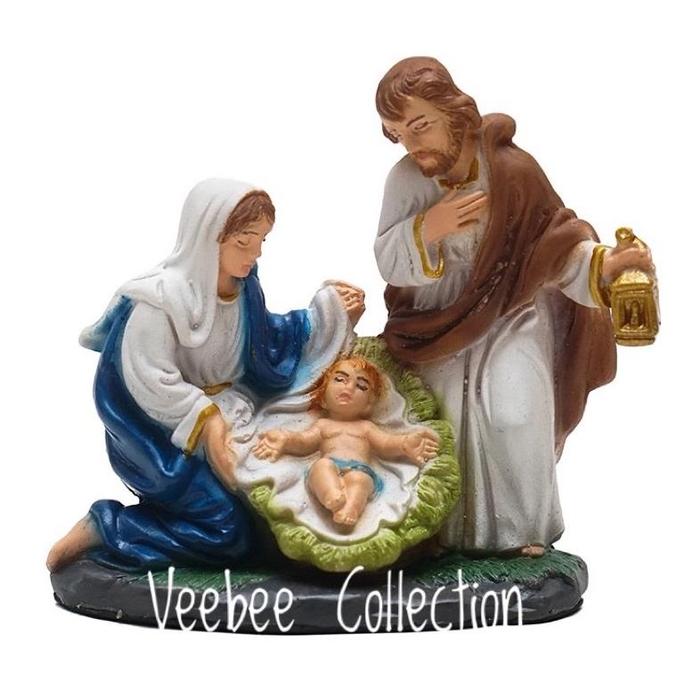 Gambar Patung kelahiran yesus rumah/ patung yesus/ patung yesus set handmade/ - Patung duduk dari RAINNBOW' undefined Tokopedia