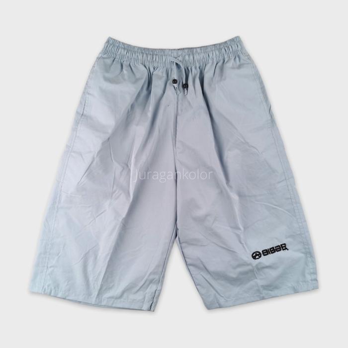 Gambar Celana Pendek Pria Santai Polos Kolor Cowok Dewasa 3/4 Bordir - Biru Muda, L to XL (28-34) dari Juragankolor undefined Tokopedia