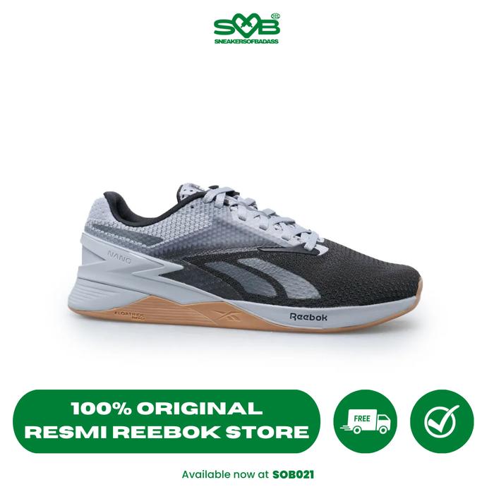 Sepatu Training Reebok Men Training Nano X3 Cold Grey/Core Black 45 di  Sneakers Of Badass Tokopedia