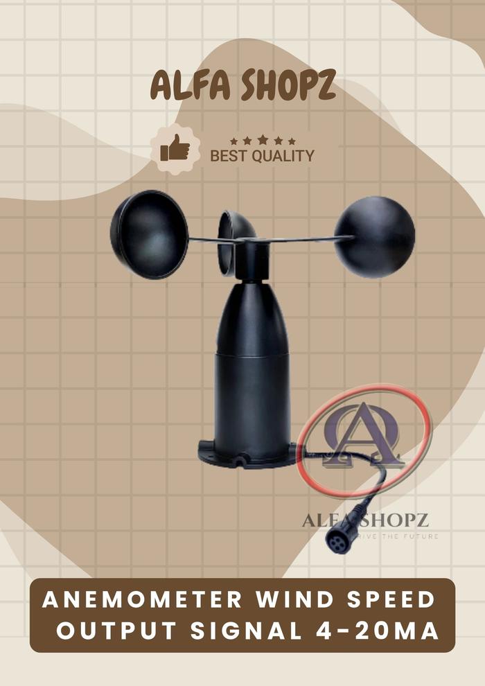 Gambar Sensor Kecepatan Angin Anemometer Wind Speed Aluminum 0-5V atau 4-20mA - 4-20 mA dari Alfa Shopz undefined Tokopedia