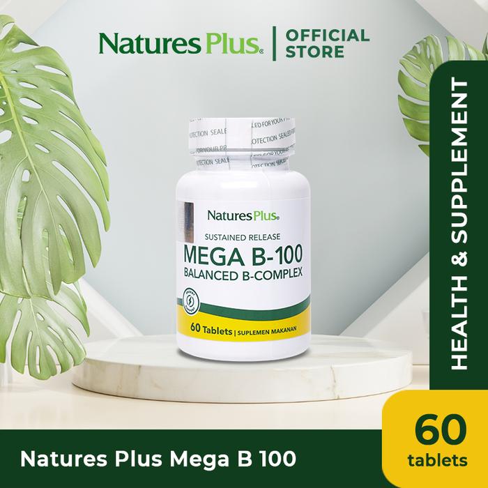 Gambar Natures Plus Mega B-100 S/R - 60 Tablet dari Natures Plus Indonesia undefined Tokopedia