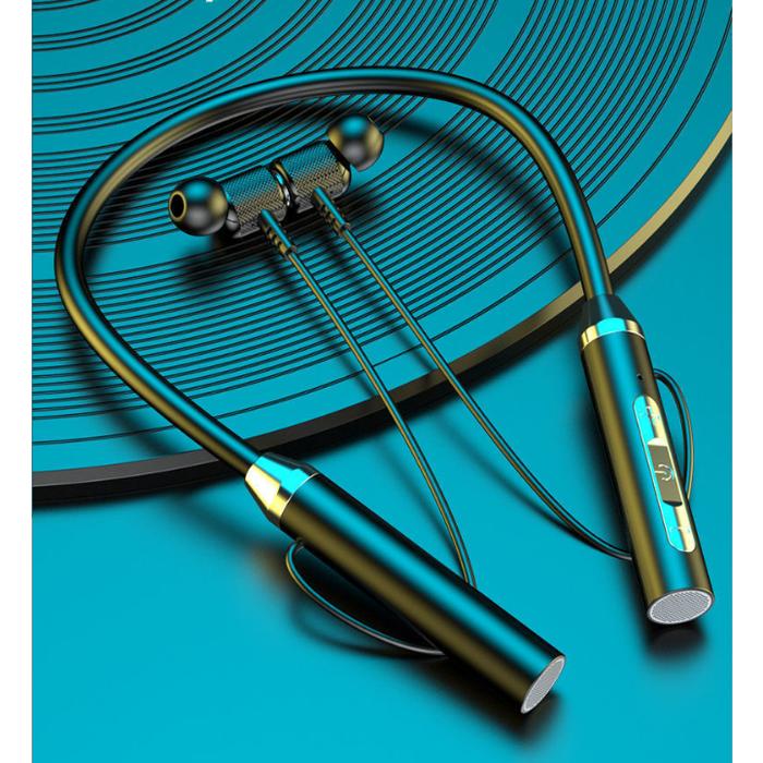 Gambar TWS Headset Bluetooth Leher Olahraga Kontrol Tombol Waterproof Bass - Hitam dari Ultimattestore undefined Tokopedia