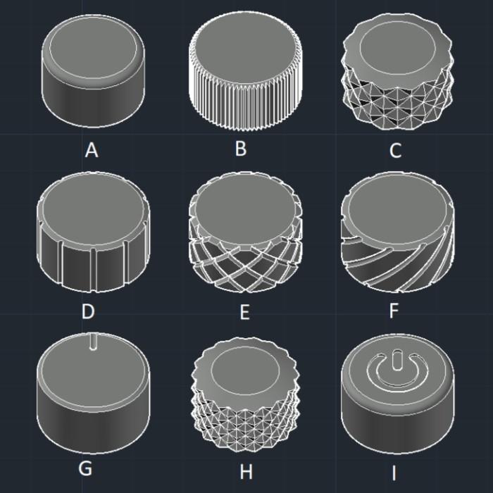 Custom Knob VortexSeries GT-65 LITE Mechanical Keyboard Volume Knob  Biru, I