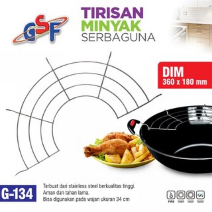 Gambar Wajan Enamel anti Lengket 34cm Kuali GSF 2034 AXLO 634 Wajan Kuping - Tirisan 34cm dari Valmaende Mart undefined Tokopedia