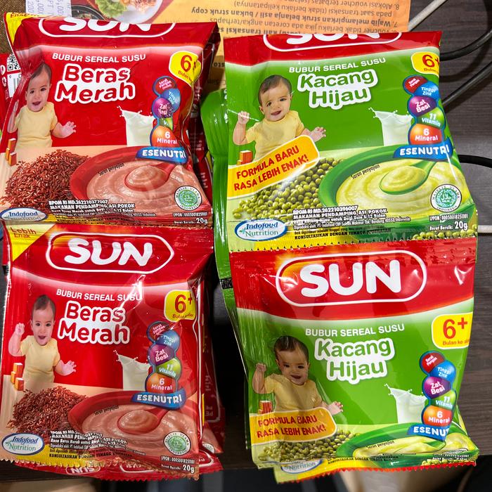 Gambar Bubur Bayi  Sereal Susu Sun Renceng - Beras Merah dari START Jogja undefined Tokopedia