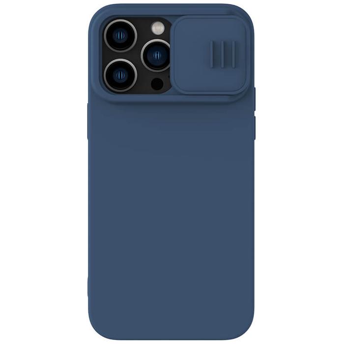 Gambar Case iPhone 15 Pro/Max/Plus Nillkin CamShield Silky Silicone MagSafe - Midnight Blue, iPhone 15 Pro dari Nillkin Official undefined Tokopedia
