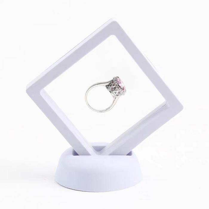 Gambar Kotak display pajangan perhiasan aksesoris anti oksidasi karat - Putih, 7x7 cm dari PolymailerGlossy undefined Tokopedia