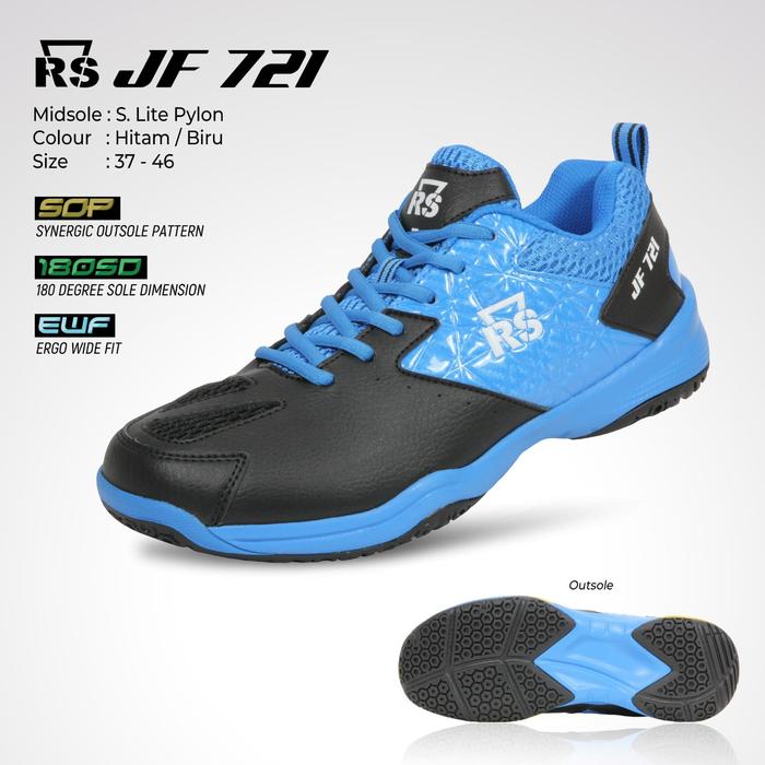 Gambar SEPATU RS JF 704-705 SEPATU BADMINTON REINFORCE SPEED ORIGINAL TERBARU - JF 721 HTM/BIRU, 40 dari jakartasports1 undefined Tokopedia