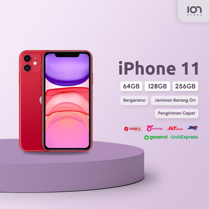 Gambar iPhone 11 64GB 128GB 256GB Second Inter iBox - Merah, 64 gb ex iBox dari ionstore_id undefined Tokopedia