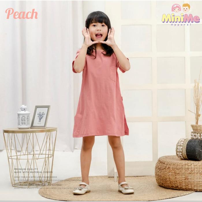 Gambar Minime Apparel Loly Dress Anak Perempuan 1-8 tahun - Peach, 3-4 tahun dari Minime.Apparel undefined 3 Tokopedia