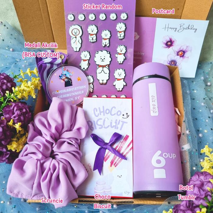 Gambar Kado Cewek Ungu / Hadiah Sahabat / Hampers Ungu Purple - Lila Medali dari KADONESIA undefined Tokopedia
