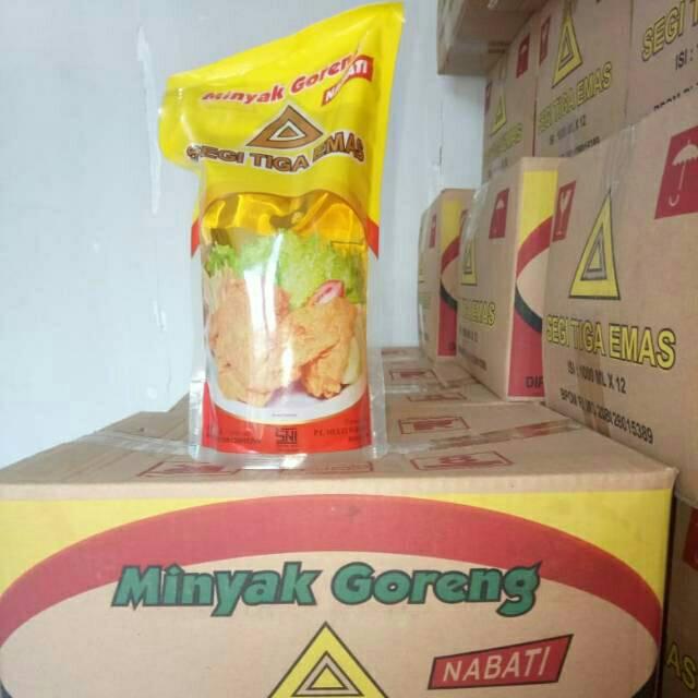 Gambar Minyak Goreng Segitiga Emas 1 lt - khusus grab/gojek 12 pcs dari Toko Beras Sejahtera undefined Tokopedia