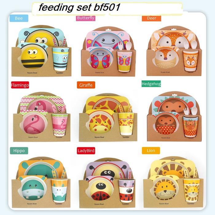 Gambar BabiesFirst Feeding Set Animal / Feeding Set Bamboo / Peralatan Makan - BF501 BEE dari ILLYA BABY KIDS undefined Tokopedia