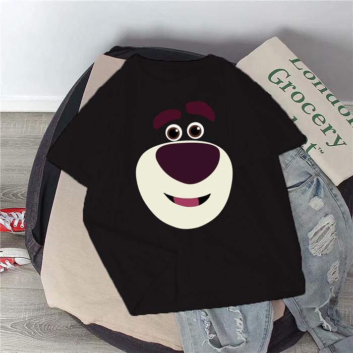 Gambar Baju Jumbo Wanita Gemuk LD 150 140 Bear Latso 130 120 Kaos Plus Size - Hitam, S dari Bandar Kaos9 undefined Tokopedia