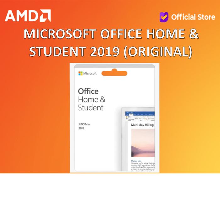 Gambar MICROSOFT OFFICE HOME STUDENT ORIGINAL LIFETIME - OHS 2019 dari AMD Official Store undefined Tokopedia