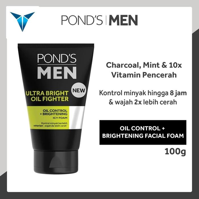 Gambar PONDS Men Facial Foam 100gr 100 gram Sabun Cuci Muka Pembersih Wajah - Ultra Bright dari Venus 888 Store undefined 4 Tokopedia