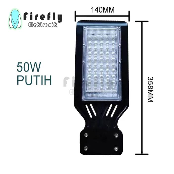 Gambar LAMPU JALAN Promosi Murah 50W 100W 200W Lampu Jalan Slim Pju Led Smd - LAMPU-JALAN-50W dari Firefly Elektronik undefined Tokopedia