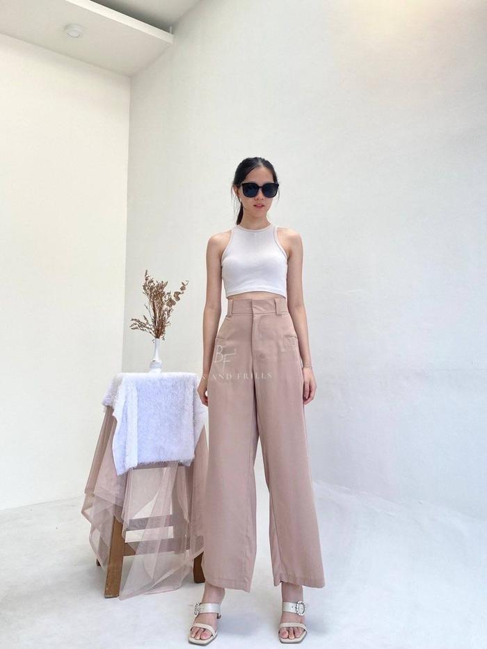 Gambar ELJI Pants Korea Celana Kulot/Kulot Kantor / Celana Fashion Wanita P22 - Wood dari bellsandfrills undefined Tokopedia