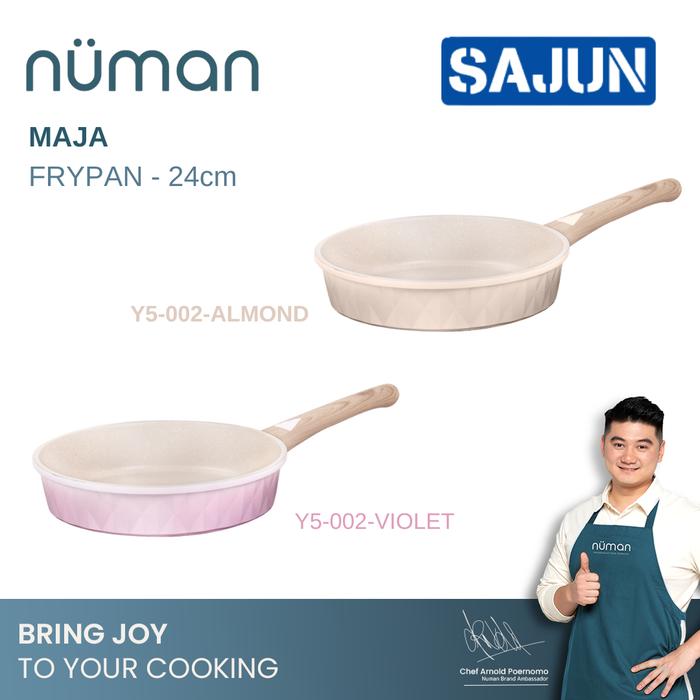 Gambar Numan Maja Series - Cookware Set / Panci Masak Marble Set Isi 4 - FRYPAN 24CM, ALMOND dari Sajun Electronic undefined Tokopedia