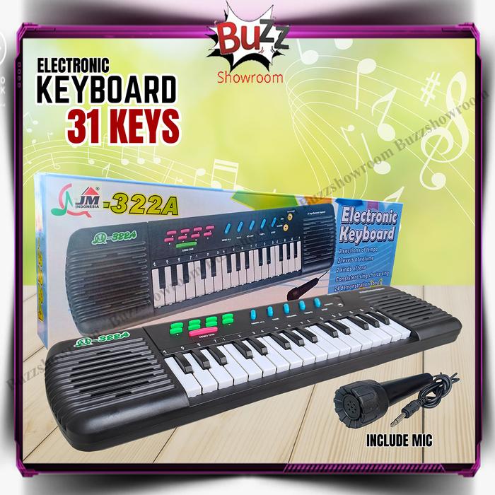 Promo Electronic Keyboard 31 Keys Mainan Anak Edukasi Piano Mic