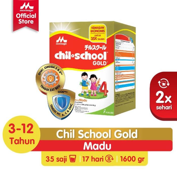 Gambar Morinaga Chil School Gold / Chilschool Reguler 1600Gr / Vanilla - Madu - MADU UTUH dari Restu Bunda official undefined Tokopedia