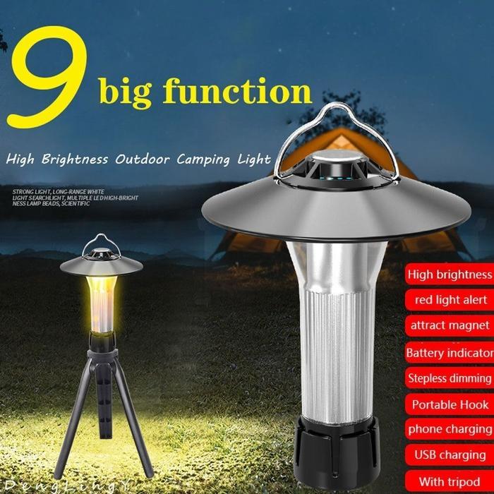Gambar Hengyu-Lampu Camping Led Portable 4 mode Rechargeable Waterproof dari Abadi Media undefined Tokopedia