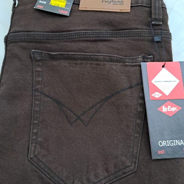 Gambar CELANA JUMBO JEANS PRIA PANJANG SLIM FIT Streach Melar 39-50 Terlaris - COKLAT TUA, 28-38 Hitam Pkt dari CELANA JEANS JUMBO undefined Tokopedia