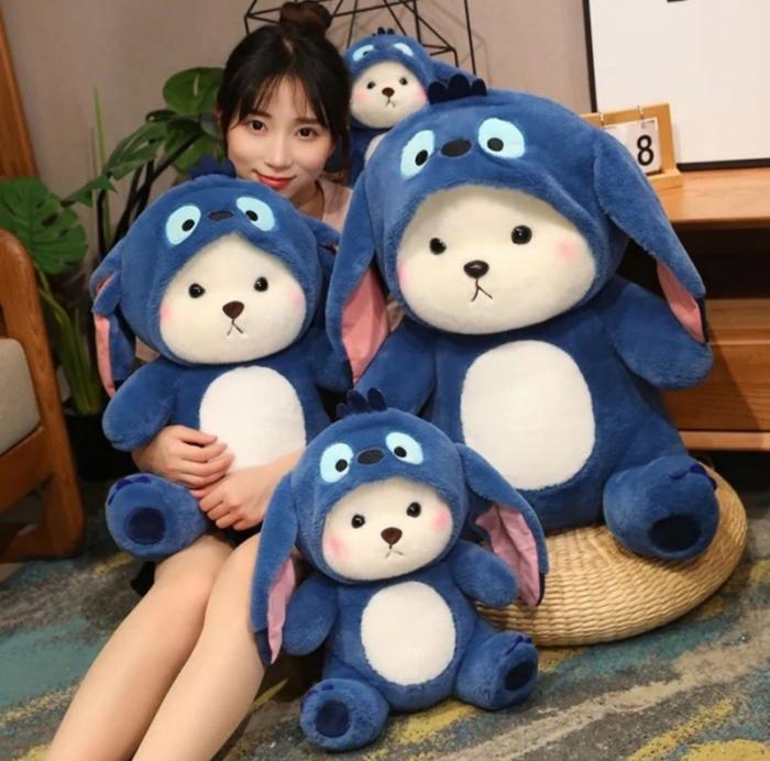 Jual Boneka Stitch Hoodie Boneka Lotso Bear Hoodie Teddy Bear