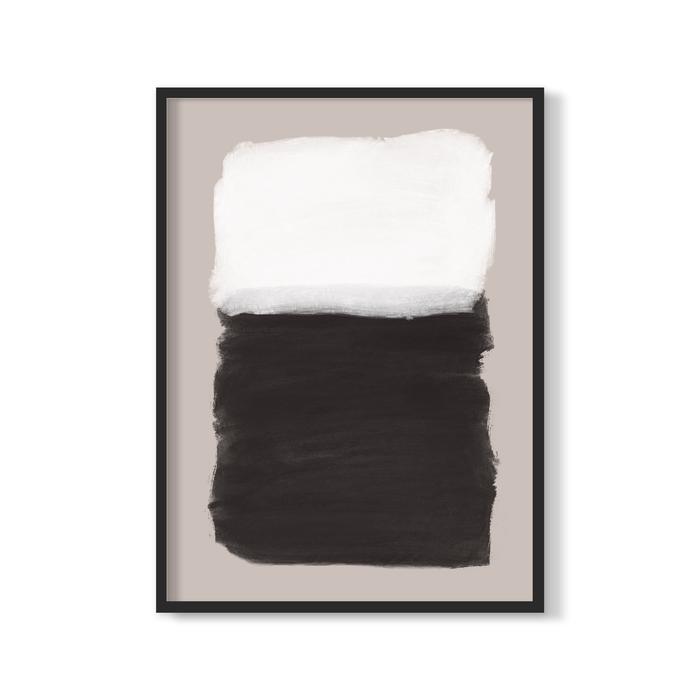 Gambar Poster "Heap" + Premium Frame Kayu - Hitam, Frame 40x55cm dari Poster House Gallery undefined Tokopedia