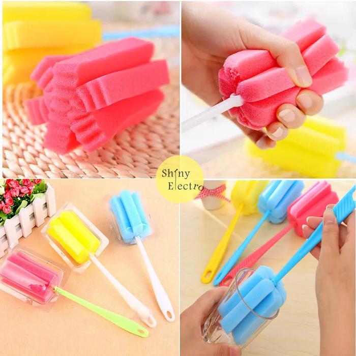 Gambar Sikat Tongkat Botol Susu Sponge / Stainless Toples / Gelas Spons Murah - Sikat Sponge dari ShinyElectroGroup undefined Tokopedia