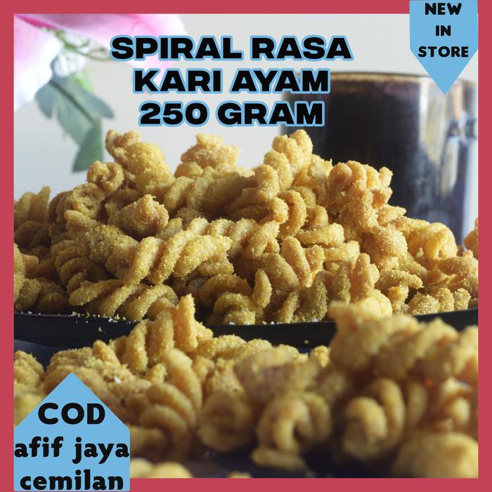 Gambar Makaroni Spiral Rasa Kari Ayam Kiloan 1 KG Afif Jaya Cemilan - 1/4 kg dari afif jaya cemilan undefined Tokopedia