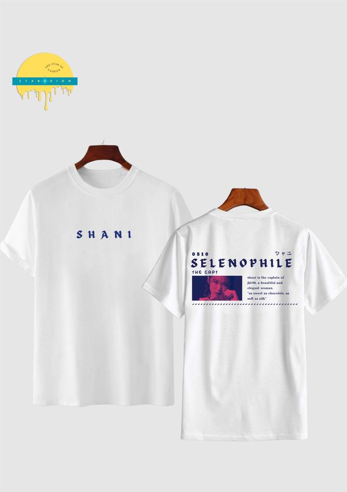 Gambar T-SHIRT SHANI JKT48 || BAJU SHANI JKT48 || BAJU SABLON CUSTOM - Putih, L dari starshion undefined Tokopedia