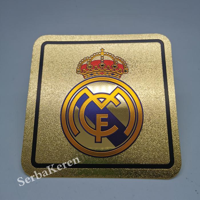 Gambar Stiker sticker club Real Madrid Sepak bola import - Gold dari SerbaKerencom undefined Tokopedia