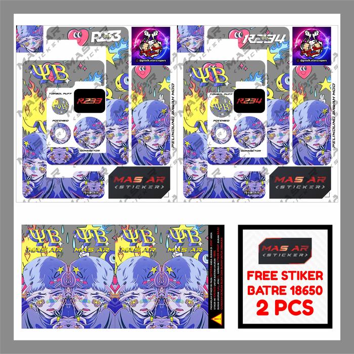 Gambar Stiker Inner R 233 / 234 - YB Reza Arap - Abu-abu, 234 dari MAS AR Sticker undefined Tokopedia