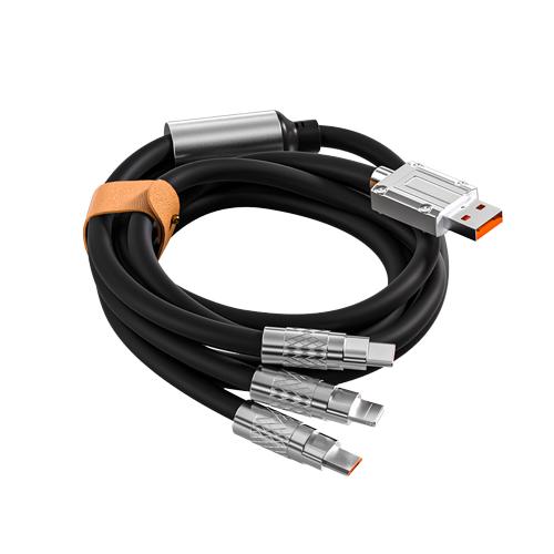 Gambar Kabel Data 3 in 1 Fast Charging 120W Mikro Usb Type C Iphone - Hitam dari Speedz_Official_store undefined Tokopedia