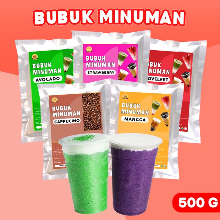 Gambar BUBUK MINUMAN RASA BEST SELLER 500GR / BUBUK MINUMAN KEKINIAN 500GR - Bubble gum dari Pulvar id undefined Tokopedia